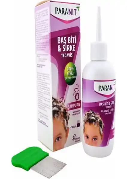 Paranit Şampuan 100 ml çocuklar ve hassas ciltler için etkili ve güvenilir saç temizleme ürünü