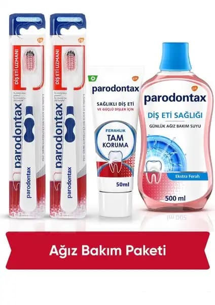 Parodontax Komple Ağız Bakım Seti - Güçlü Dişler ve Sağlıklı Diş Eti İçin En İyi Seçenek