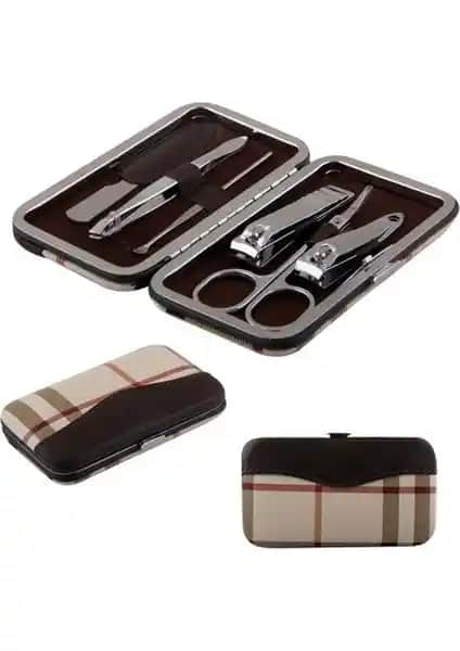 PeakBays Deri Çantalı 6 Parça Manikür Seti ile Profesyonel El ve Ayak Bakımı