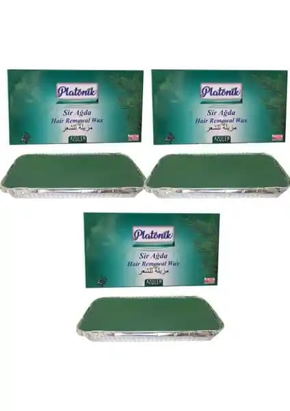 Platonik Azulen Kalıp Ağda 400 g x 3'lü doğal ve hassas ciltler için etkili ağda seçeneği