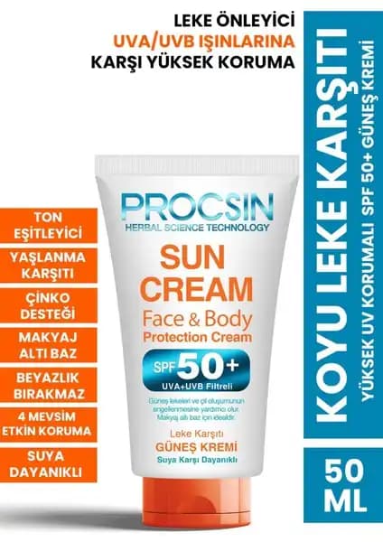 Procsin Koyu Leke Karşıtı Yüksek SPF 50+ Güneş Kremi Detaylı İnceleme ve Analiz