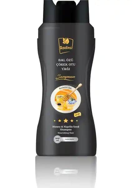 Radins Bal Özü Çörek Otu Yağı Şampuanı: Doğal Saç Bakımında Güçlü ve Parlak Görünüm Sağlayan Ürün