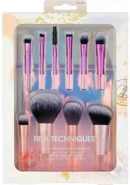 Real Techniques Mini Seyahat Fırça Seti: Taşınabilir ve Çok Yönlü Makyaj Fırça Seti