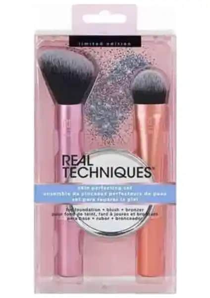 Real Techniques Skin Perfecting Makyaj Fırça Seti Profesyonel Kullanım ve Günlük Makyaj için Uygun