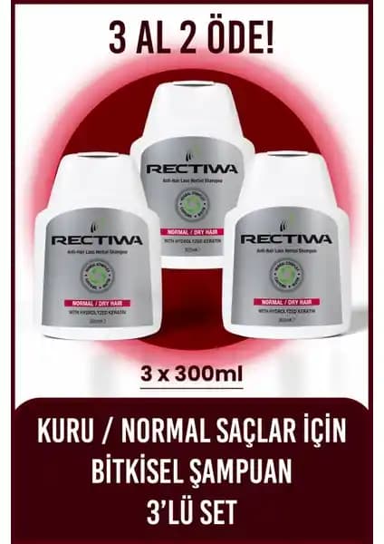 Rectiwa Kuru ve Normal Saçlar İçin Paraben İçermeyen Güçlendirici Şampuan Özellikleri