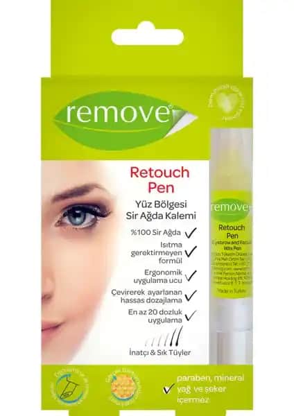Remove Retouch Pen 4 ml yüz ve kaş çevresi için hızlı ve pratik tüy giderici kalem