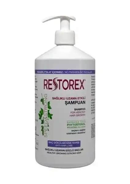 Restorex 1000ml Sarmaşık Özlü Şampuan Saç Dökülmesine Karşı Güçlendirici ve Canlandırıcı