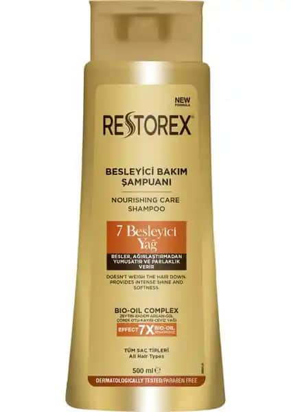 Restorex 7 Besleyici Yağ ile Parlaklık ve Yükseklik Veren Bakım Şampuanı Ürün Özellikleri ve Kullanıcı Yorumları