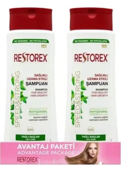 Restorex Şampuan 2x500 Ml Yağlı Saçlar İçin Etkili ve Güvenilir Saç Bakım Ürünü