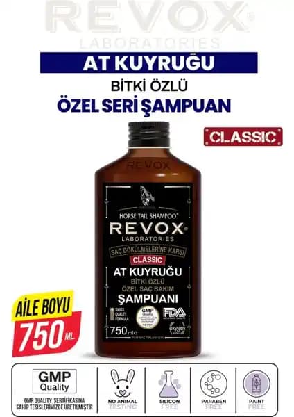 Revox At Kuyruğu Bitki Özlü Saç Şampuanı Saç Sağlığını Güçlendiren Doğal Bakım Ürünü