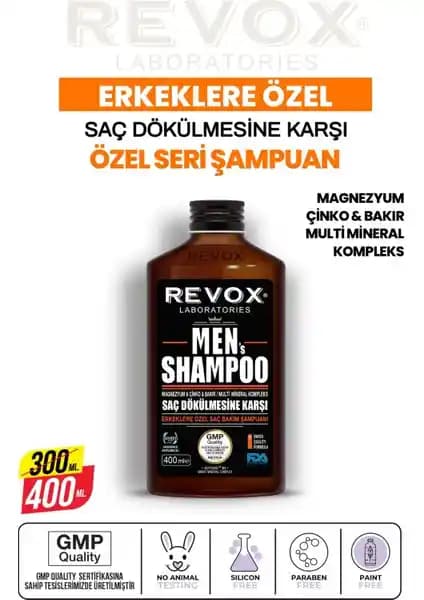 Revox Erkekler İçin Özel Şampuan: Saç Dökülmesine Karşı Güçlü ve Doğal Bakım Çözümü