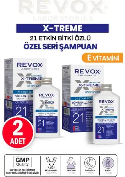 Revox X-Treme Dökülen ve Geç Uzayan Saçlar İçin Güçlendirici Bakım Şampuanı