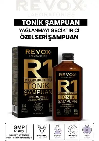 Revox Yağlanmayı Geciktiren R1 Tonik Şampuan: Yağlı Saçlar İçin Doğal ve Etkili Çözüm