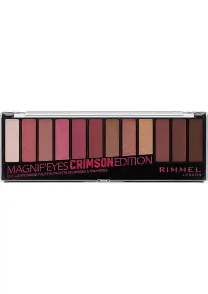 Rimmel London Magnif'eyes Crimson Edition Göz Farı Paleti: Çok Yönlü ve Kalıcı Makyaj Seçeneği
