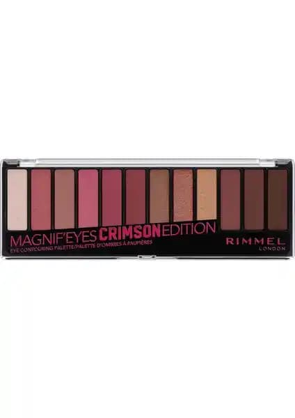 Rimmel London Magnif'eyes Crimson Edition Göz Farı Paleti: Çok Yönlü ve Kalıcı Makyaj Seçeneği
