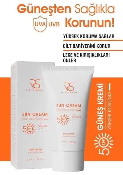 Rose & Shine Rise & Shine Güneş Kremi SPF 50+ 50 ml - Yüksek Koruma ve Hafif Formül
