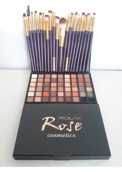 Rose Special 54 Lü Far ve 20 Li Fırça Seti ile Çok Yönlü Makyaj Deneyimi