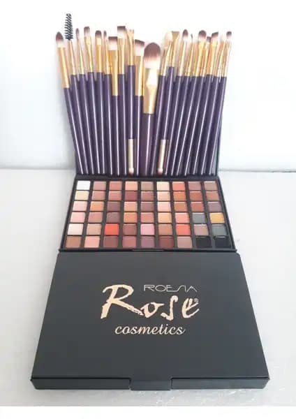 Rose Special 54 Lü Far ve 20 Li Fırça Seti ile Çok Yönlü Makyaj Deneyimi