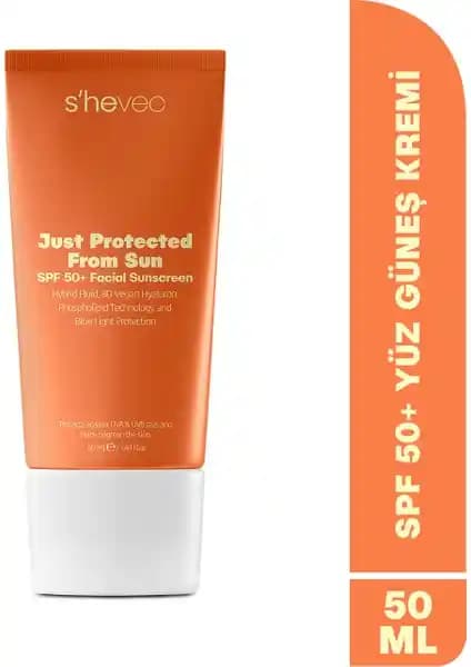 S'he Vec JUST PROTECTED FROM SUN SPF 50+ Güneş Koruyucu Kremi Cilt Sağlığı ve Koruma
