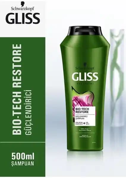 Schwarzkopf Gliss Bio-Tech Restore Güçlendirici Şampuan Saçları Yenileme ve Güçlendirme