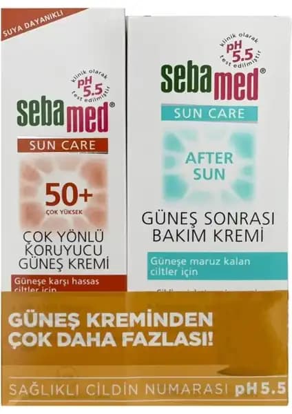 Sebamed Güneş Kremi SPF 50+ ve Güneş Sonrası Bakım Kremi ile Cilt Koruma ve Rahatlama