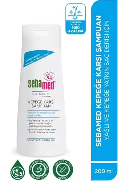 Sebamed Kepeğe Karşı Etkili Şampuan 200 ml Saç Derisini Koruyan ve Kepeği Önleyen Formül