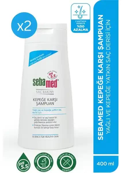 Sebamed Kepek Karşıtı Pirokton Olamin İçerikli Şampuan Saç Derisini Koruyan Etkili Çözüm
