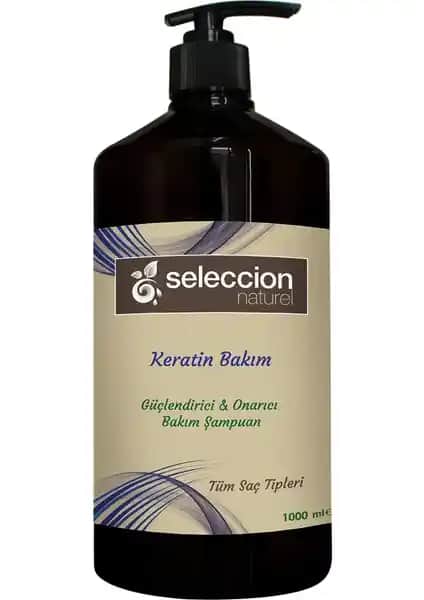 Seleccion Natural Keratin Bakım Şampuanı Saç Güçlendirme ve Parlaklık Sağlayan Doğal Çözüm