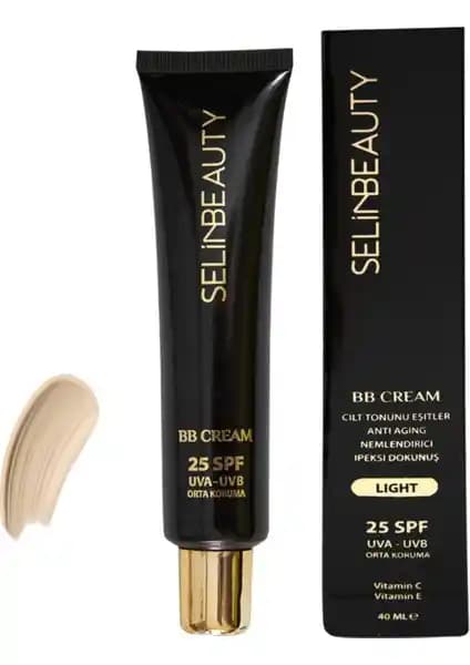 Selin Beauty BB Krem Light: Tüm Cilt Tipleri İçin Yaşlanma Karşıtı ve Nemlendirici Krem