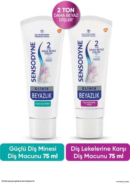 Sensodyne Klinik Beyazlık Güçlü Diş Minesi Diş Macunu: Hassasiyeti Azaltan ve Lekeleri Gideren Etkili Çözüm