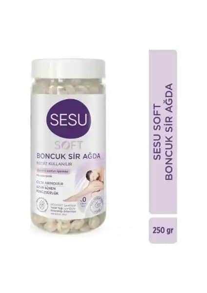 Sesu Soft Boncuk Sir Ağda 250 Gr: Evde Tüy Dökücü ve Kolay Kullanım İçin Ideal Çözüm