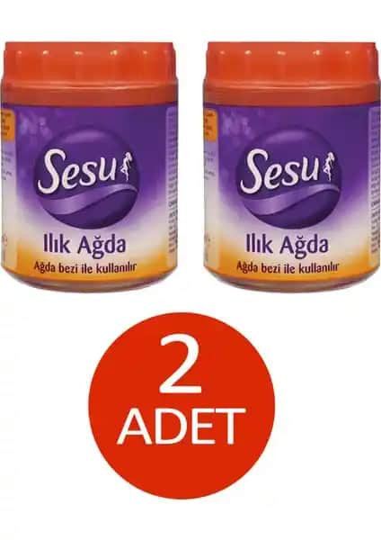 Sesü Turuncu Ilık Ağda 2'li Seti Doğal ve Hassas Ciltler İçin Güvenilir Çözüm