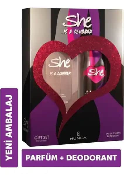 She Clubber Kadın Parfüm Seti: Enerjik ve Kalıcı Kokusu ile Günlük Şıklık İçin