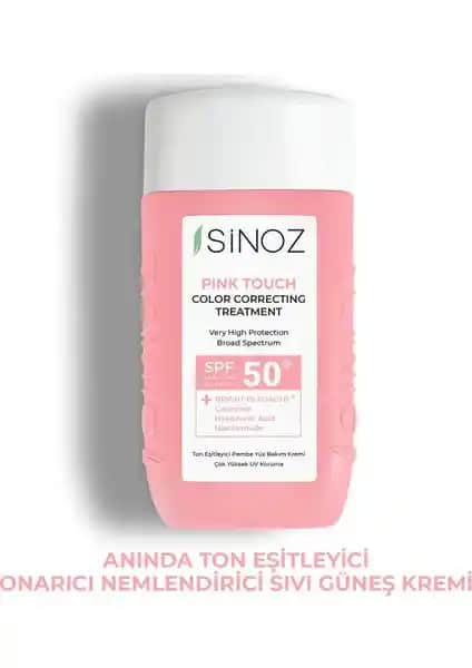 Sinoz Pink Touch Güneş Koruyucu ve Cilt Tonu Eşitleyici Krem 50ml