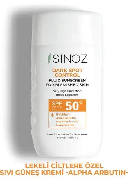 Sinoz SPF50 Koyu Cilt Lekelerine Özel Güneş Kremi: Yüksek Koruma ve Cilt Aydınlatma