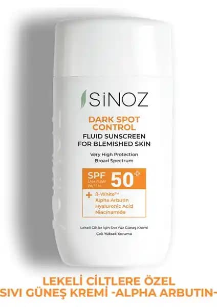 Sinoz SPF50 Koyu Cilt Lekelerine Özel Güneş Kremi: Yüksek Koruma ve Cilt Aydınlatma