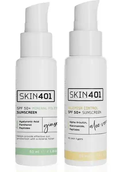 Skin401 Mineral Filtre ve Leke Karşıtı Güneş Kremi Seti: Yüksek Koruma ve Cilt Bakımı Çözümü