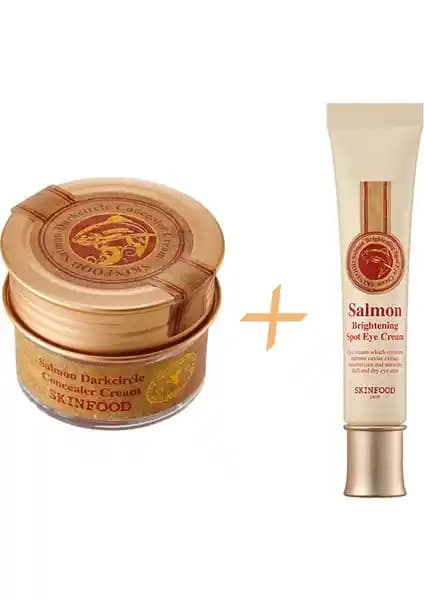 SKINFOOD Salmon Kapatıcı ve Aydınlatıcı Göz Çevresi Bakım Kremi 10ml – Nemlendirici ve Gizleyici Özellikleriyle