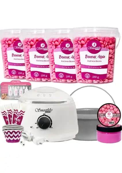 Smoothly Pudralı Soyulabilen Boncuk Ağda Seti Profesyonel ve Pratik Kullanım İçin