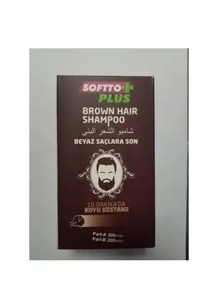 Softto Plus Beyaz Saçlar İçin Şampuan Koyu Kestane Renk Değişimi Sağlayan Pratik Çözüm