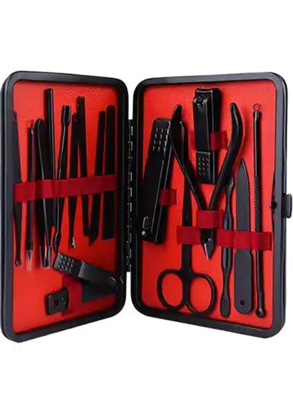 Soho Mujgan Deri Çantalı Siyah 17 Parça Manikür Seti İnceleme ve Detaylar