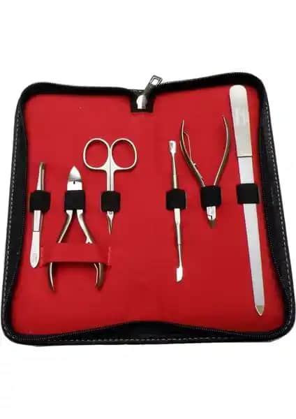 Solingen Tam Profesyonel Manikür Seti HB 4333 Siyah Yüksek Kalite ve Dayanıklılık