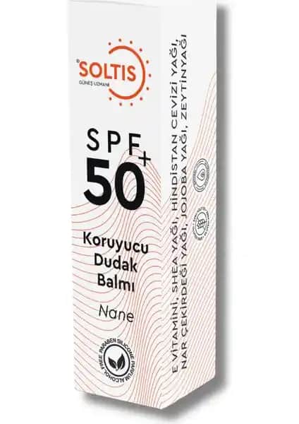 Soltis Yoğun Nemlendirici ve Dolgunlaştırıcı Dudak Balmı SPF 50+ Naneli