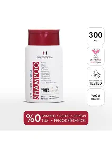 Swissoderm Şampuan Yağlı Saçlar İçin Doğal ve Etkili Bakım Çözümü