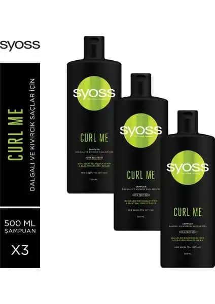 Syoss Curl Me Şampuanı: Kıvırcık ve Dalgalı Saçlar İçin Hacim ve Belirgin Bukleler Sağlayan Ürün