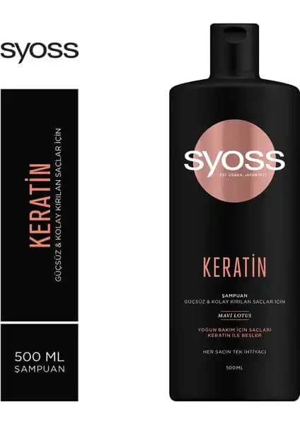 Syoss Keratin Mükemmelliği Şampuanı: Güçlendirici ve Parlak Saçlar İçin Etkili Formül