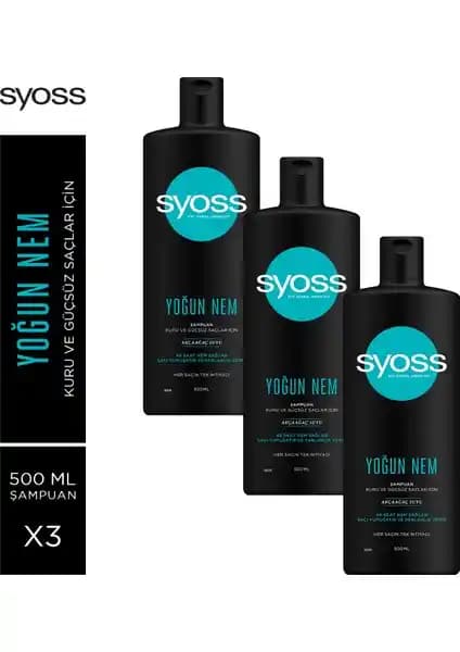 Syoss Yoğun Nem Şampuanı: Kuru ve Yıpranmış Saçlar İçin Derinlemesine Bakım Çözümü
