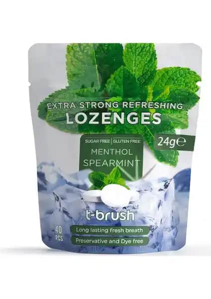 T-Brush Mentol ve Nane Aromalı Ağız Pastili ile Gün Boyu Ferah Nefes Sağlama