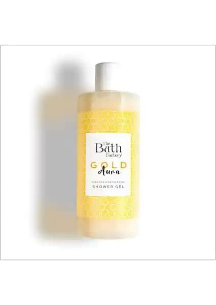 The Bath Factory Gold Aura Serisi 400 ml Duş Jeli Doğal ve Ferahlatıcı Cilt Bakım Ürünü