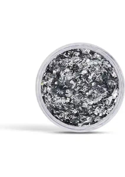 The Glitter Lab Jel Formlu Parlak Glitter Silver Snow - Yaratıcı ve Kalıcı Makyaj Ürünü